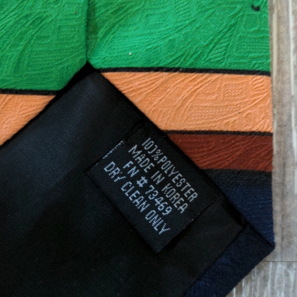 VTG 1994 Looney Tunes Mania Tie Sylvester Tweetie Pool Retro Blue Green 57"L 4"W - Picture 4 of 4